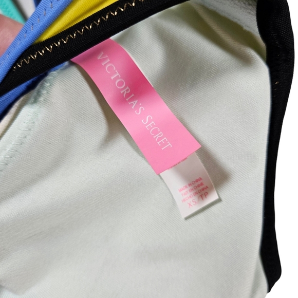 Victoria's Secret Strappy Triangle Bikini Top, Neon Green, XS - Picture 9 of 14